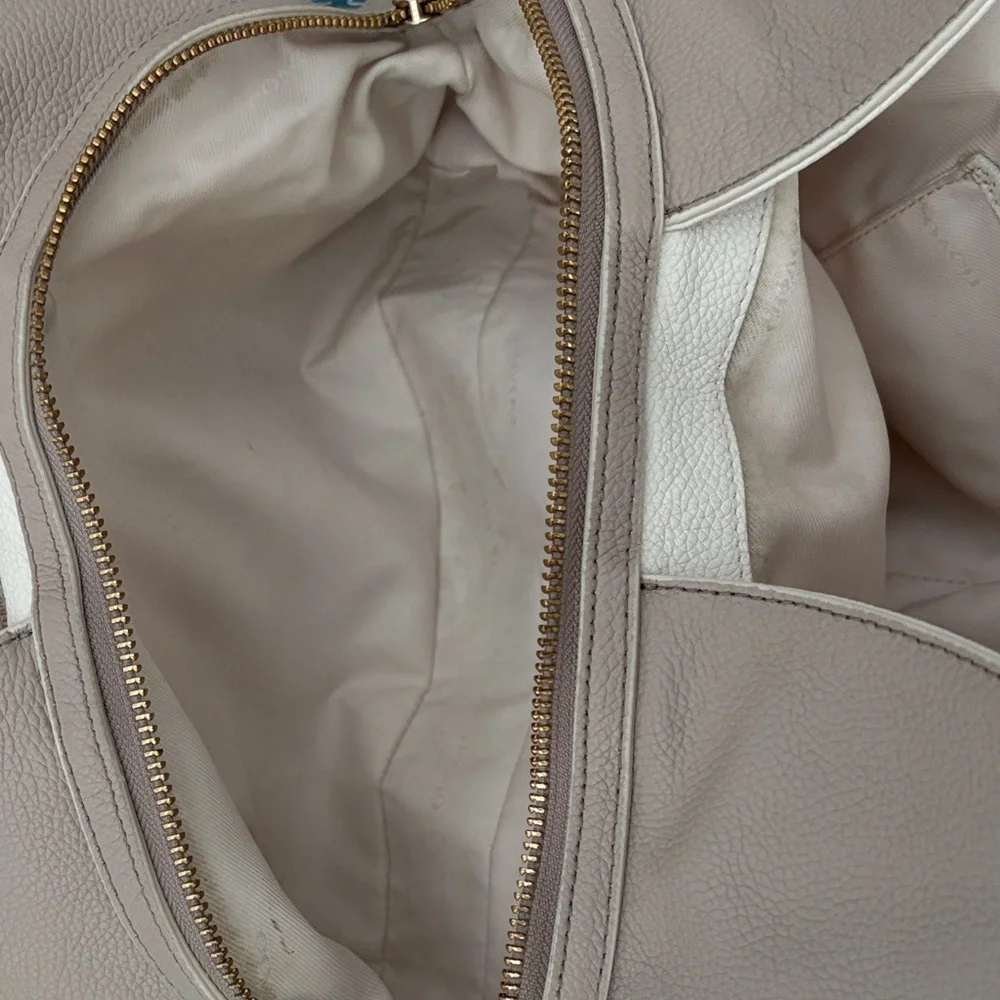 Coach Taupe Leather Shoulder Bag - Picture 7 of 10